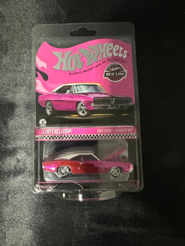 Action Figures Hot Wheels Rlc 1969 Dodge Charger R/t Pink - Dodge - #