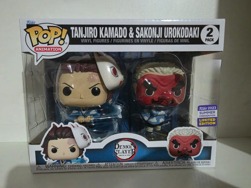 Funko Pop Tanjiro Kamado & Sakonji Urokodaki-Demon Slayer-02