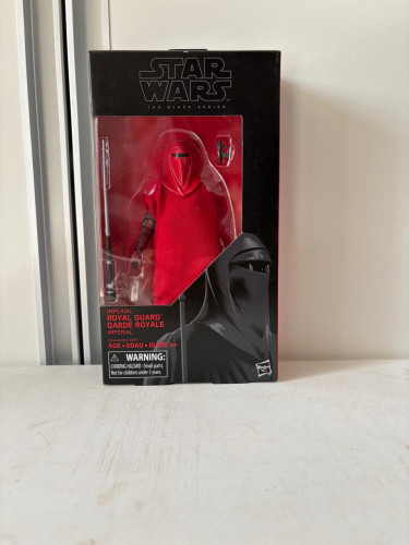 The Black Series 6" Royal Guard Figure With Blaster And Fosse Pike-Action Figures-