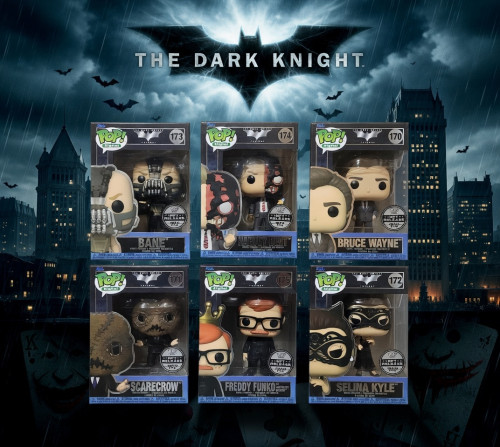 Funko Pop The Dark Knight Trilogy Digital Nft Set Completo 6/6 #174 - Produto Original