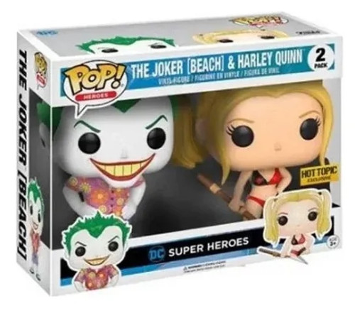 Funko Pop The Joker (beach) & Harley Quinn-The Suicide Squad-2