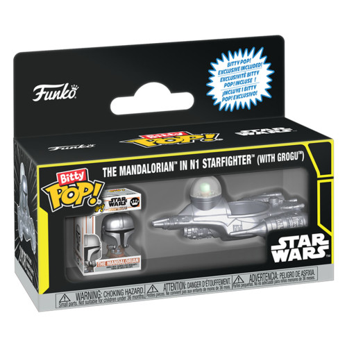 The Mandalorian in N1 Starfighter Bitty Pop Star Wars #92966 - Produto Original