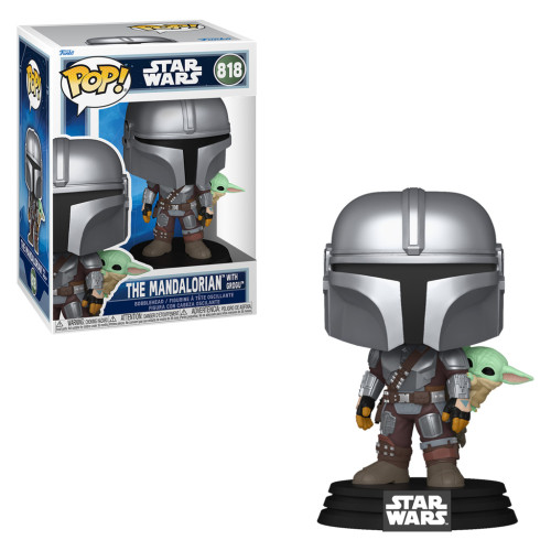 The Mandalorian with Grogu Star Wars The Mandalorian #818 - Produto Original