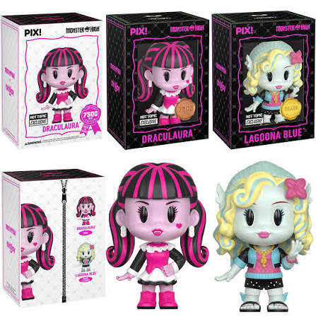 Thrilljoy Pix Monster High: Draculaura + Lagoona Blue (2 Personagens) Monster High # - Produto Original