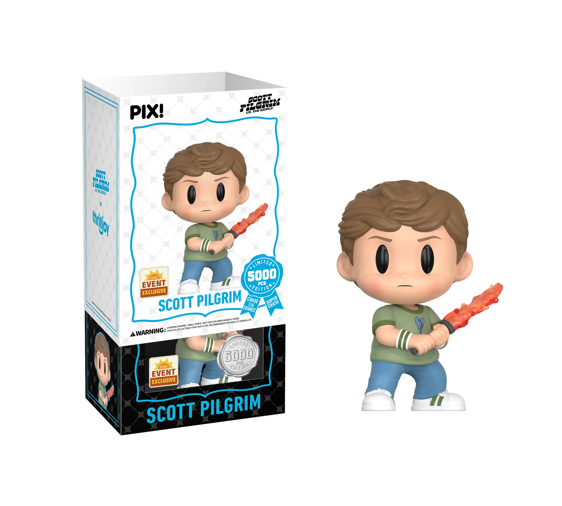 Action Figures Thrilljoy Pix Scott Pilgrim SDCC Exclusivo (Regular)-Scott Pilgrim Vs. The World-