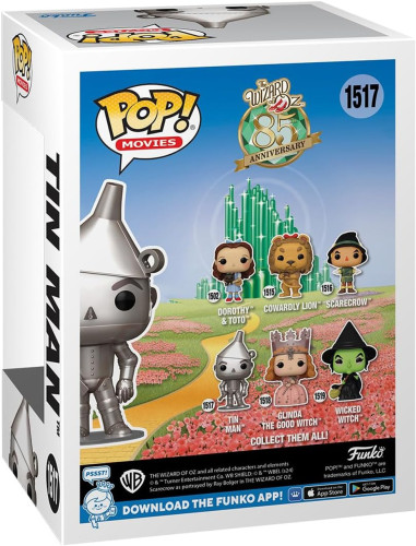 Funko Pop Tin Man - Movies The Wizard Of Oz - #1517