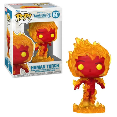 Funko Pop Tocha Humana 1517-Quarteto Fantástico-1517
