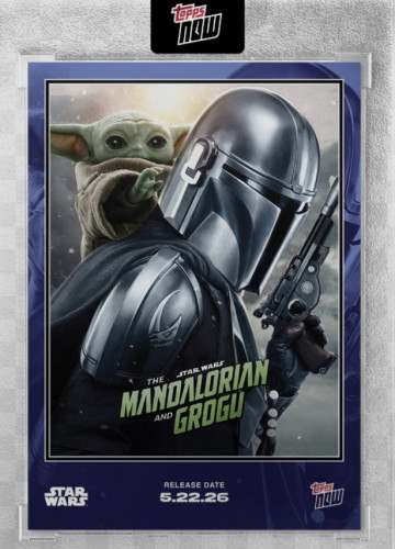 Topps Now The Mandalorian And Grogu Star Wars # - Produto Original