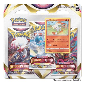Blister Triplo Pokémon Scorbunny-Pokemon-