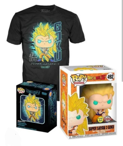 Funko Pop Super Saiyan 3 Goku - Glow In the Dark Dragon Ball Z #492 - Produto Original