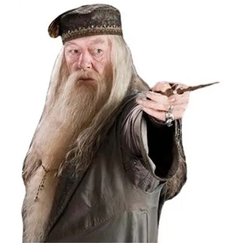 Action Figures Varinha Professor Dumbledore Harry Potter Wizard World 39cm Oficial WB Filme Livros - Harry Poter - #