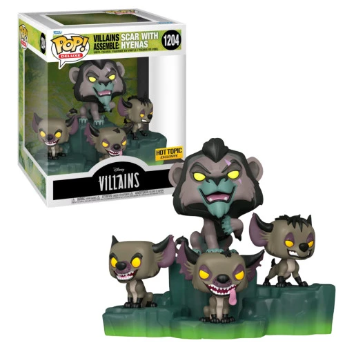 Villains Assemble: Scar with Hyenas - Hot Topic Exclusive - Disney Villains  #1204