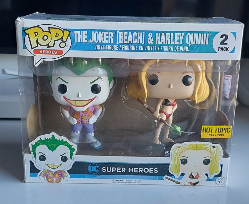Funko Pop Heroes – Joker & Harley Beach 2pack (hot Topic)-Harley Quinn-2
