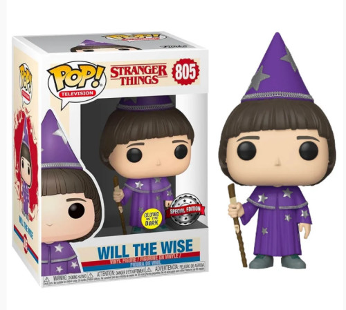 Will The Wise 805 - Glow Gitd - Special Edition (leves Danos Na Caixa) Stranger Things #805 - Produto Original
