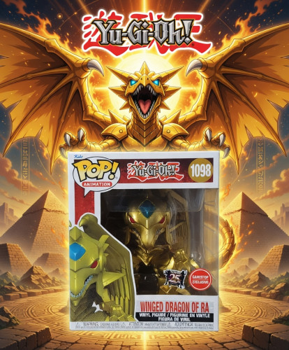 Funko Pop Winged Dragon Of Ra Yu-Gi-Oh! #1098 - Produto Original