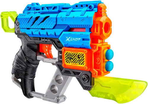 X-Shot, Lançador de Dardos, Dino Attack Extinct Azul - Acompanha 8 Dardos Dino Attack # - Produto Original
