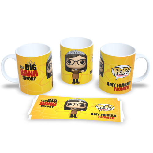 Xícara Amy The Big Bang Theory Estilo Funko Geek Nerd Decorativa The Bing Bang Theory # - Produto Original