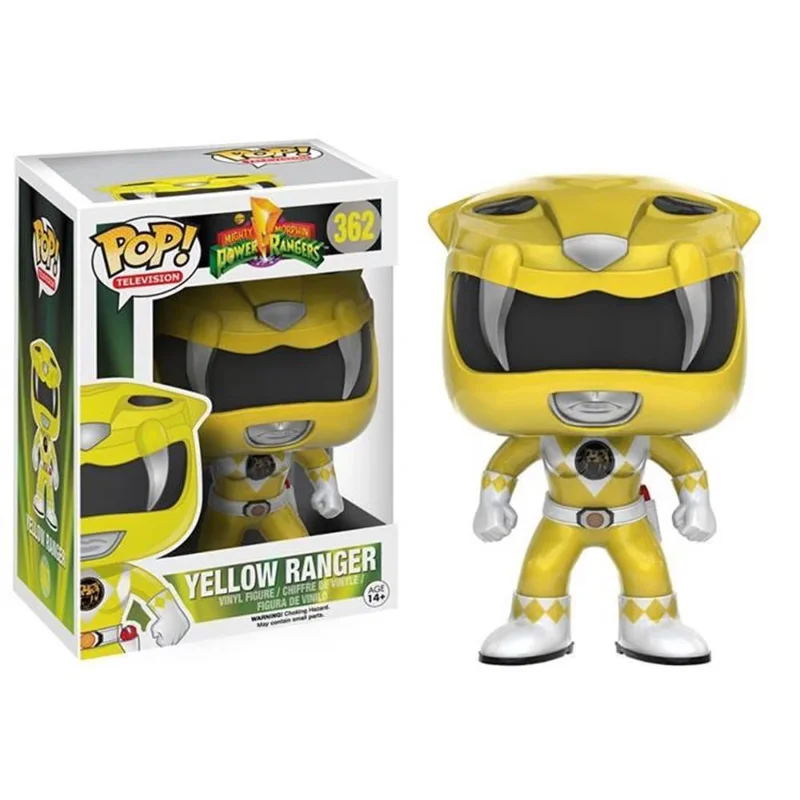 Yellow Ranger 362 Funko Pop Original Power Rangers Amarelo-Power Rangers-362