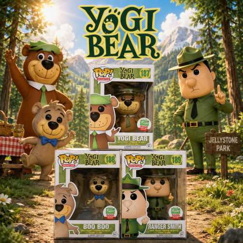 Yogi Bear, Boo Boo, Ranger Smith 5000 Unidades Cada Vaulted ### #187 - Produto Original