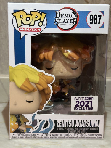 Zenitsu Agatsuma 987 - Exclusivo Funimation 2021 - Demon Slayer:Kimetsu No Yaiba #987 - Produto Original
