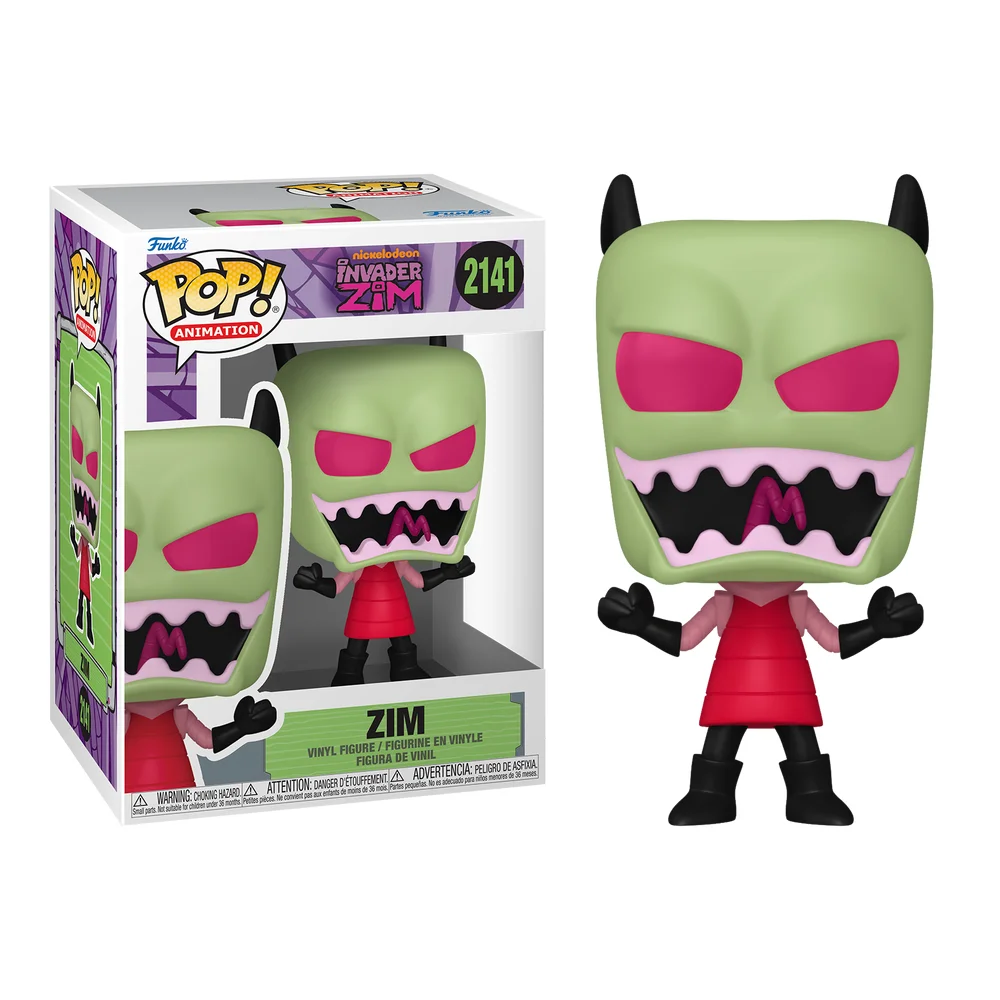 Zim 2141 Invasor Zim Funko Pop - Nickelodeon Invader Zim - #2141 - Funko Pop - #2141 FUNKO POP #2141 - Produto Original