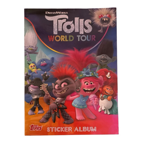 Álbum de Figurinhas Trolls World Tour DreamWorks - Topos - Faltando 40 Figurinhas Trolls # - Produto Original