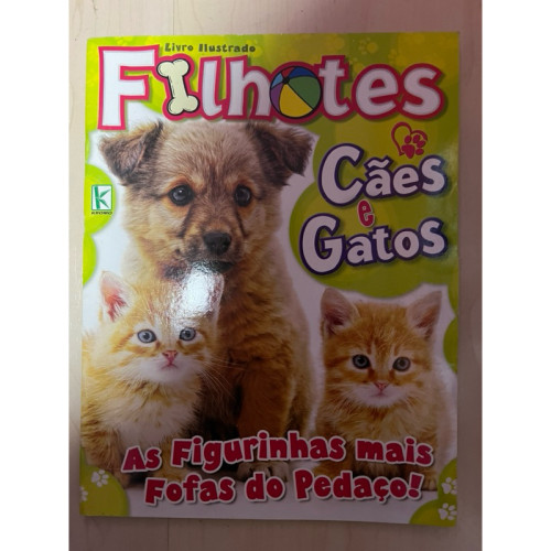 álbum de figurinhas filhotes cães e gatos (Figurinhas Coladas) Caes E Gatos # - Produto Original