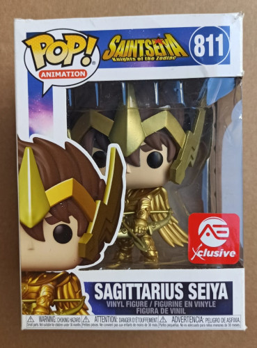 Caixa Danificada Olhe Fotos Funko Pop Cavaleiros Do Zodiaco Sagittarius Seiya 811-Saint Seiya-811