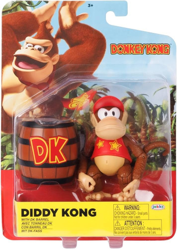 diddy kong jakks pacific sunny donkey kong coutry returns nintendo mario zelda Donkey Kong # - Produto Original