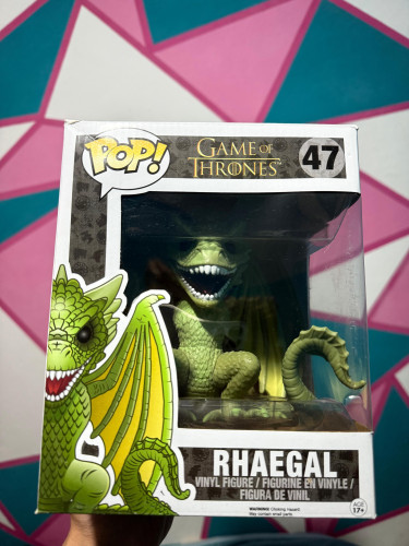 Novo Super Funko Pop Rhaegal Com Protetor-Game Of Thrones-47