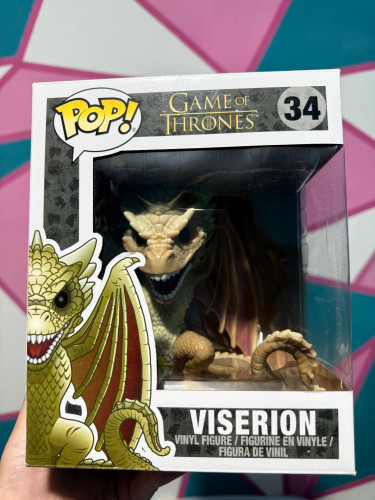 Novo Super Funko Pop Viserion Com Protetor-Television Game Of Thrones-34