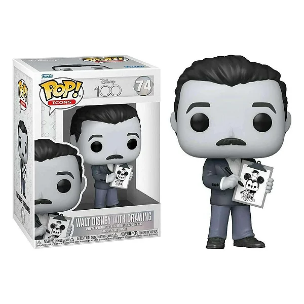 Funko Pop! Disney Walt Disney With Drawing #74-Disney 100-74