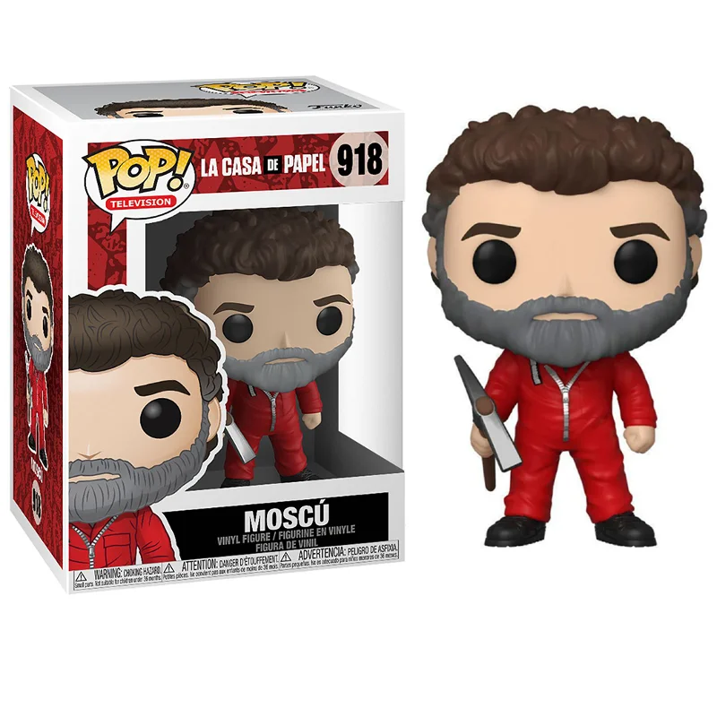 Funko Pop Television La Casa de Papel Moscú 918 Colecionável Série Boneco La Casa De Papel #918 - Produto Original