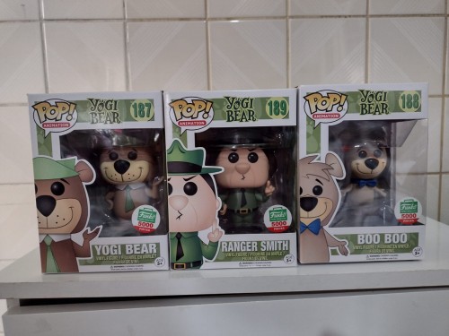 Funko Pop Yogi Bear (set Com 3 Peças)-Hanna Barbera-1