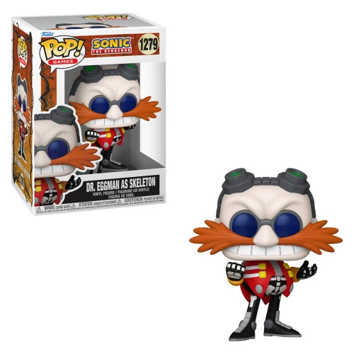 FUNKO POP GAMES SONIC THE HEDGEHOG - DR. EGGMAN AS SKELETON 1279 - Sonic The Hedgehog  #1279