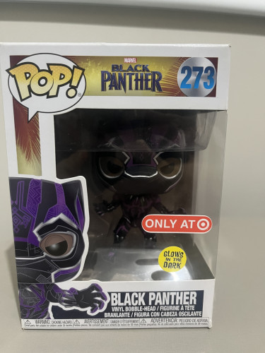 funko pop pantera negra glow exclusivo vaulted Black Panther / Pantera Negra #273 - Produto Original