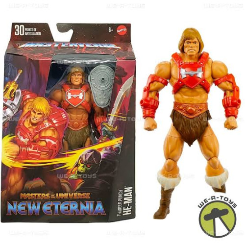Action Figures he-man thunder punch masterverse new eternia motu origins heman punho trovão skeletor - He-Man And The Masters Of Universe - #