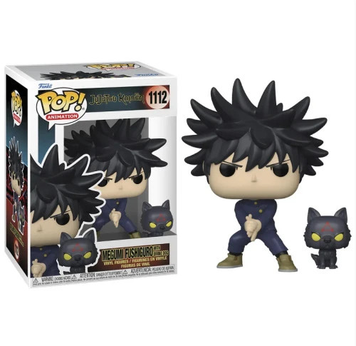 Funko Pop! Animation Anime: Jujutsu Kaisen Megumi Fushiguro With Divine Dog #1112 Anime: Jujutsu Kaisen #1112 - Produto Original