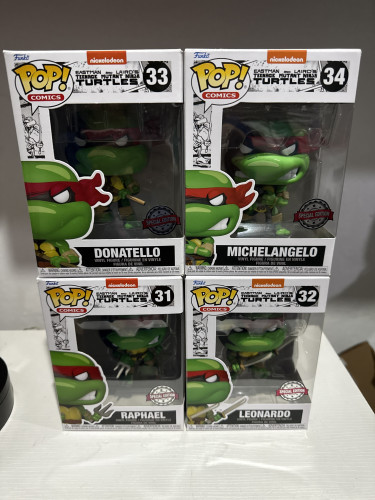 Funko Pop Raphael 31/leonardo 32/donatello 33/michelangelo 34-Teenage Mutant Ninja Turtles-31