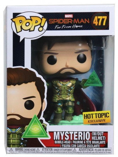 Funko Pop Mysterio (w/out Helmet) - Hot Topic Exclusive - Spider Man Far Fron Home - #477