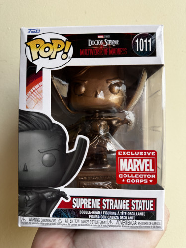 pop! marvel doctor strange ITMOM- Doctor strange statue exclusive DETALHE NA CAIXA Doctor Strange #1011 - Produto Original