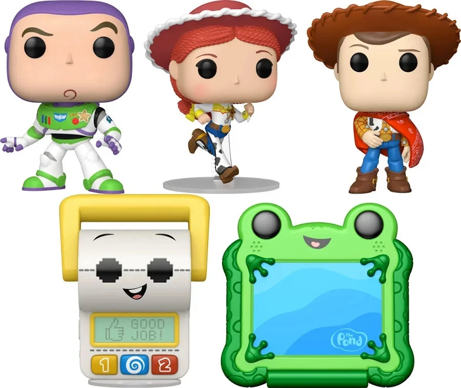 Funko Pop! Toy Story 5 Set Completo - Woody - Jessie - Buzz Lightyear - Lilypad - Smarty Pants Toy Story 5 #1711 - Produto Original