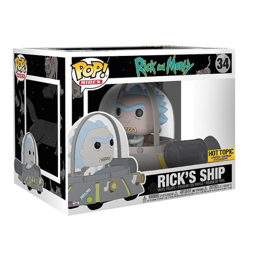 Funko Pop Rick's Ship 34 Rick And Morty #34 - Produto Original