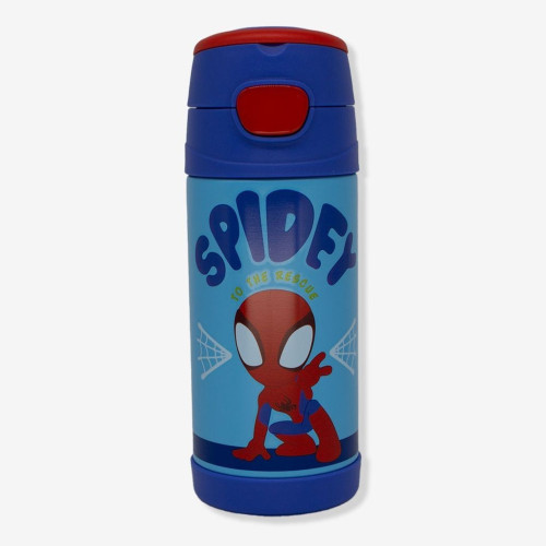 Caneca E Copo Garrafa Top Handle Homem Aranha Com Canudo-Marvel Spider-Man Homem-Aranha-