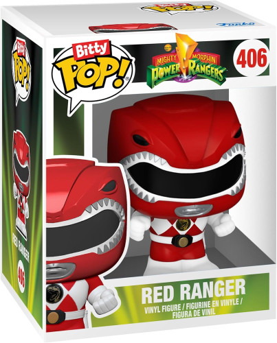 Power Rangers - Megazord With Red Ranger - Bitty Pop - Power Rangers Tv - 0.9 Inch & 4.85 Inch - Collectable - Gift Idea - Display Stand - Power Rangers - #406